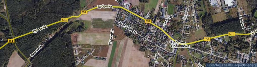 Zdjęcie satelitarne Kamienna ul.